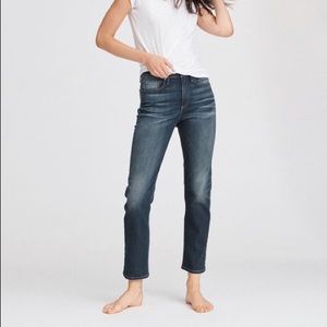 rag & bone Nina High-Rise Ankle Cigarette Cropped Jeans Arrowmill Wash Size 29
